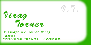 virag torner business card